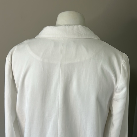 CAROLINE CONSTAS Ruffle Blazer Dress Split Ruffle Sleeve White Revolve Sz XS - Picture 10 of 16